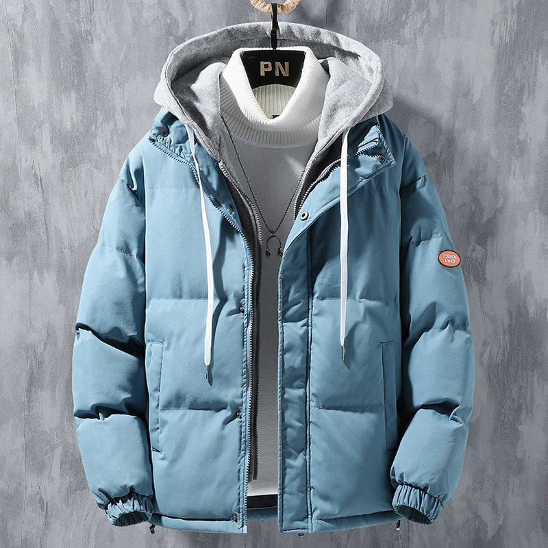 Men's Winter Hooded Jacket Windproof Thickened Leisure Sports Cotton Jacket