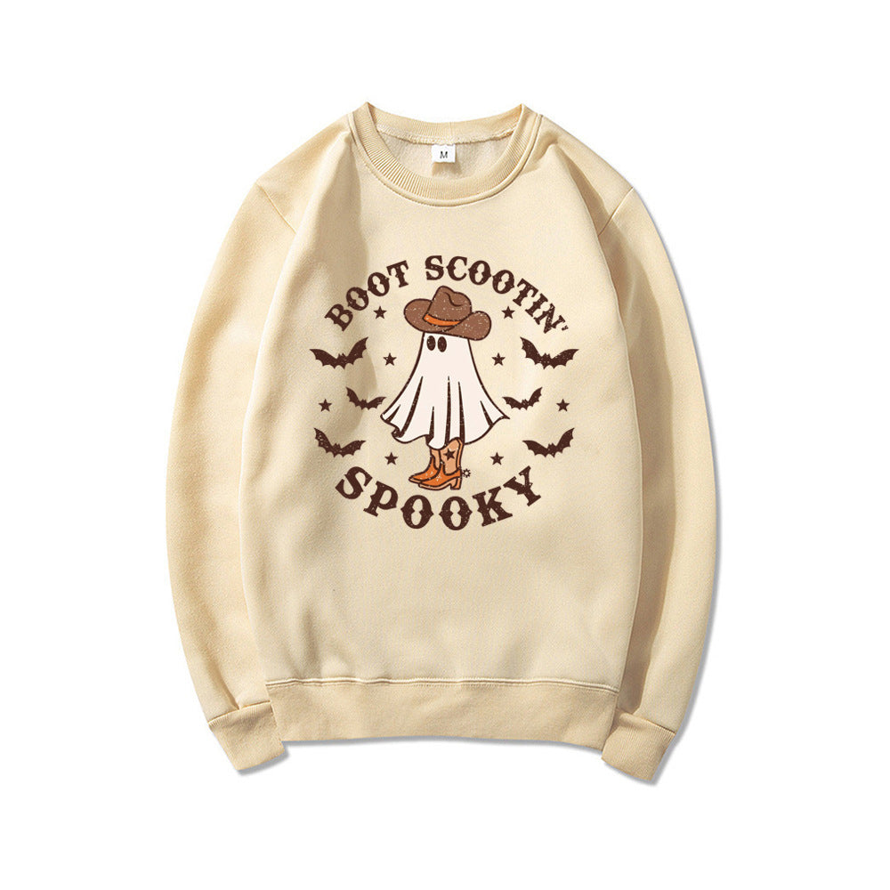 Women's Boot Scootin Cowboy Spooky Halloween Sweatshirt